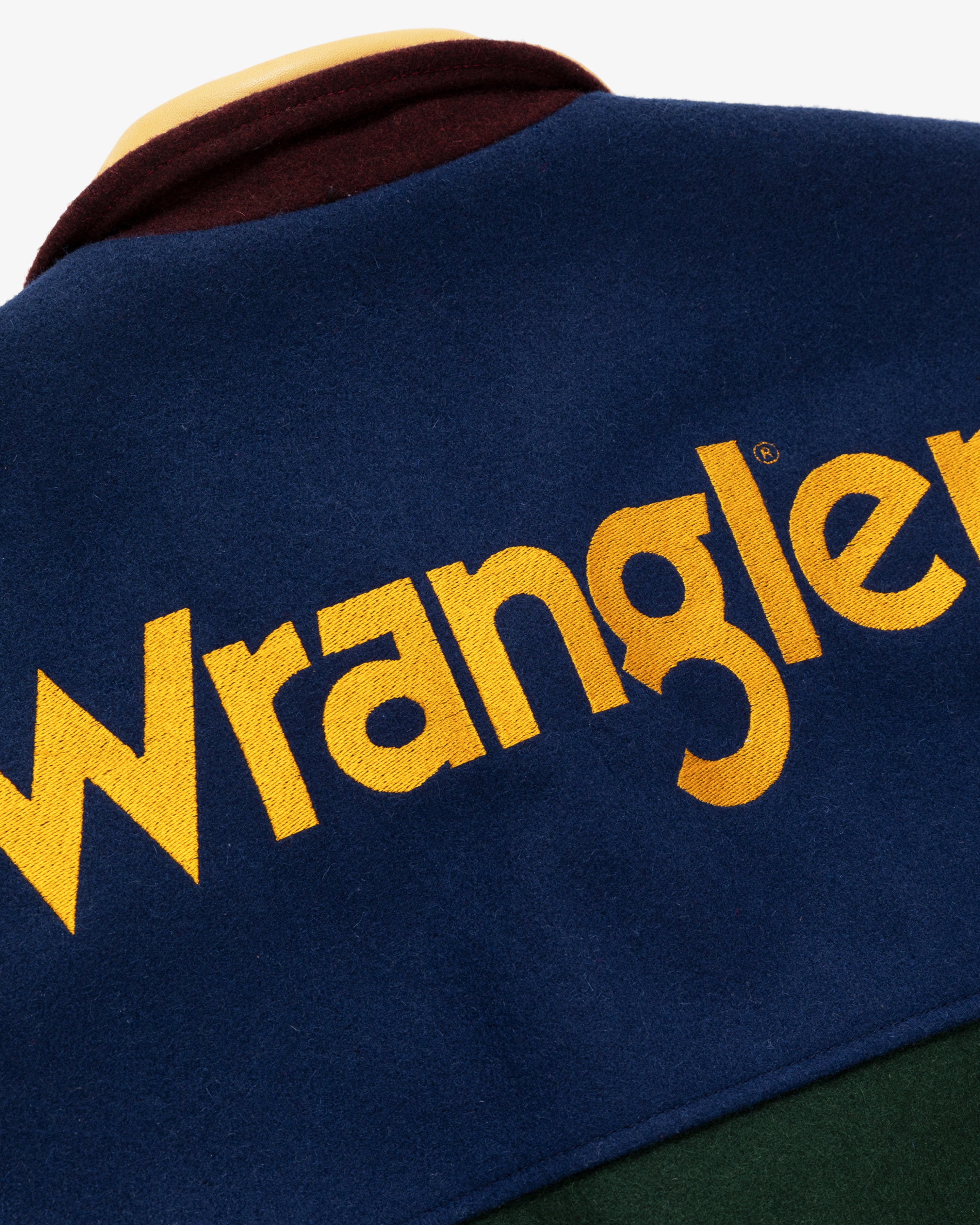 Vintage Wrangler Color Blocked Varsity Jacket