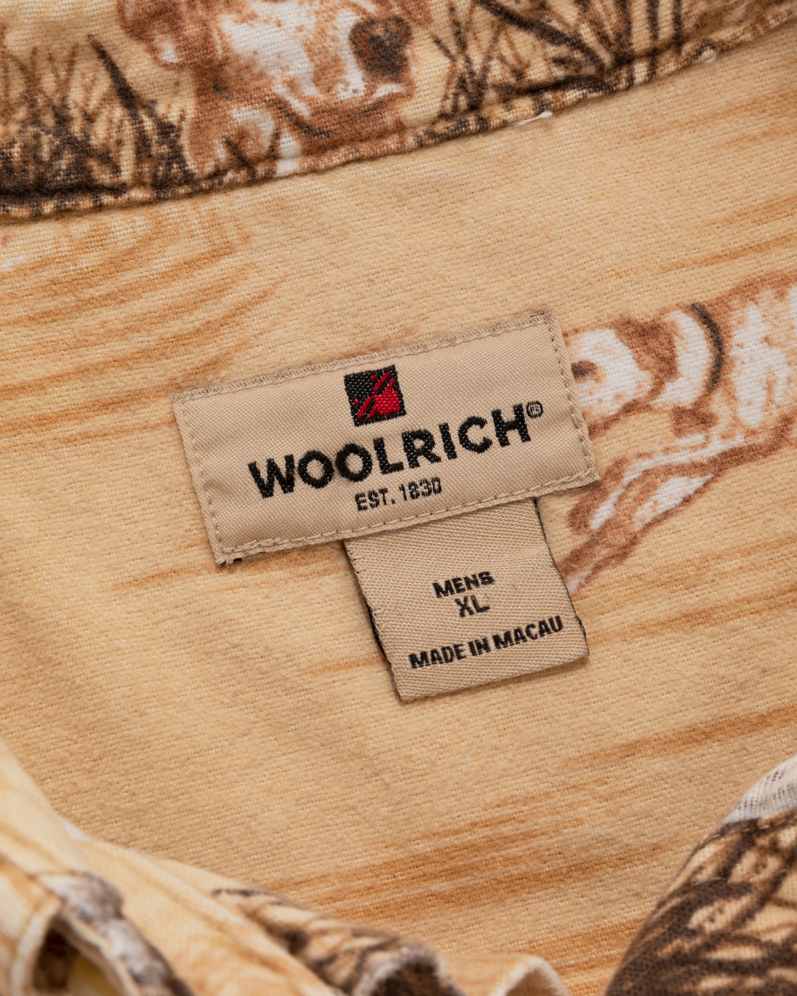 Vintage Woolrich Hunting Theme Shirt