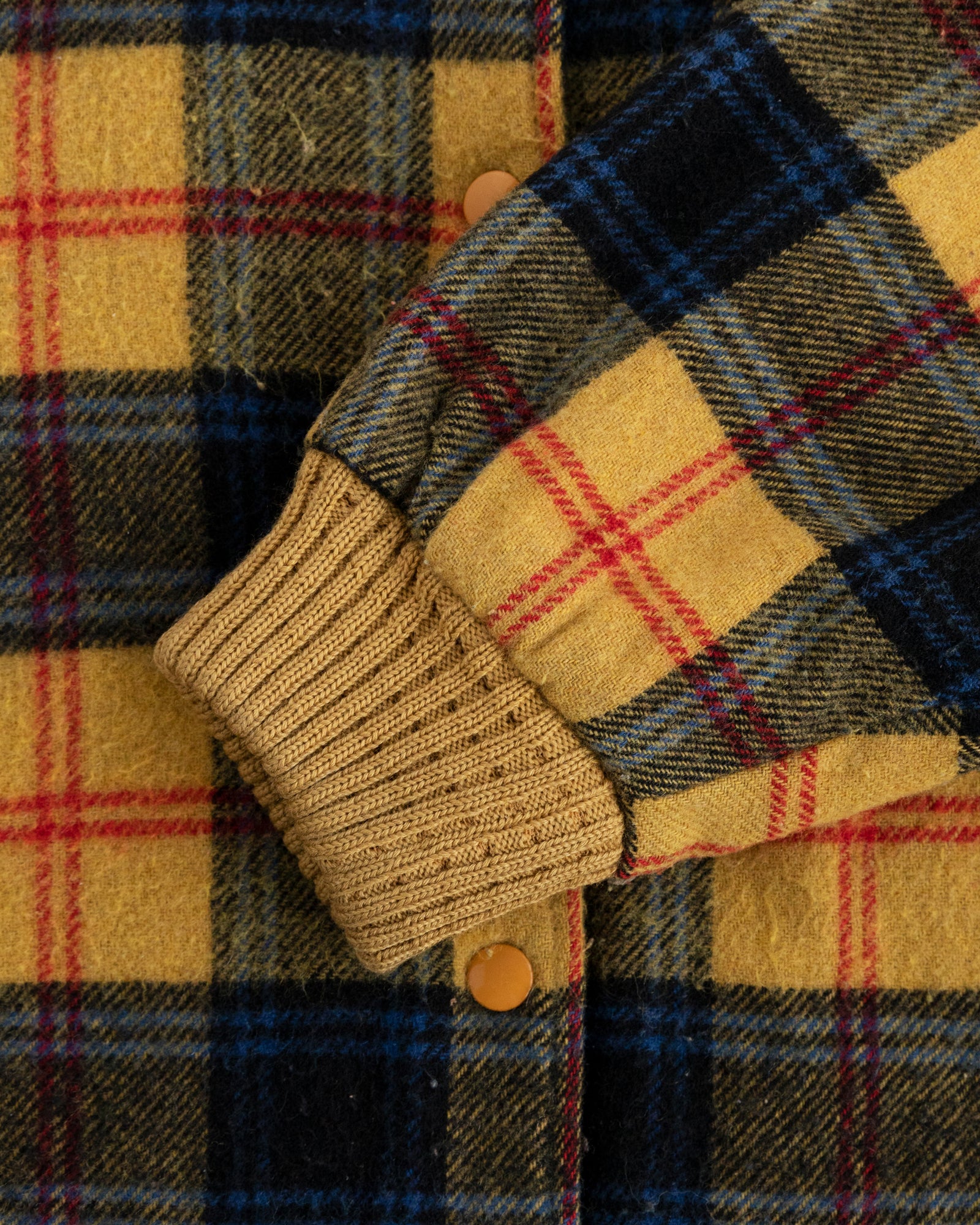 Vintage Plaid Wool Varsity Jacket