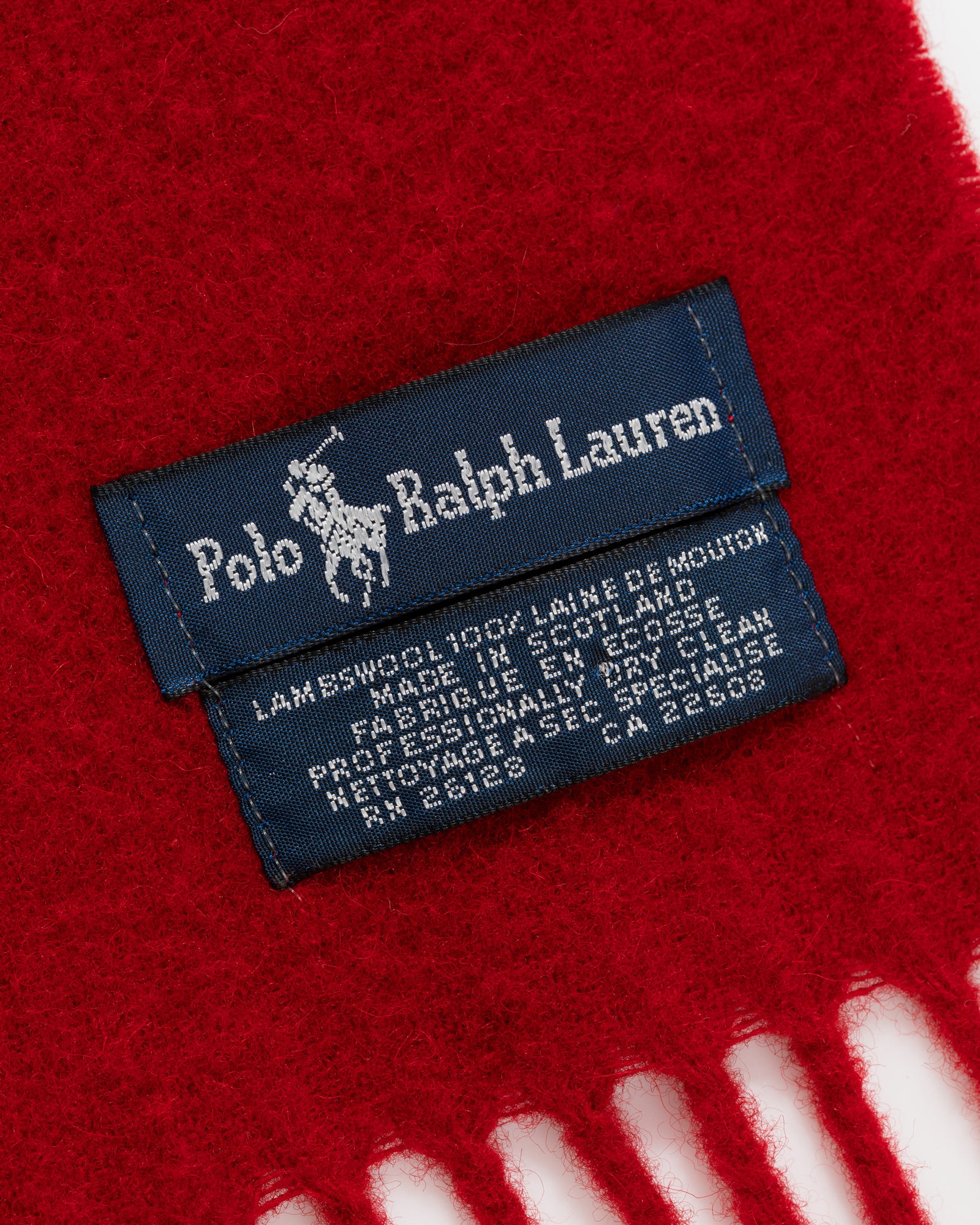 Vintage Polo Ralph Lauren Lambswool Scarf