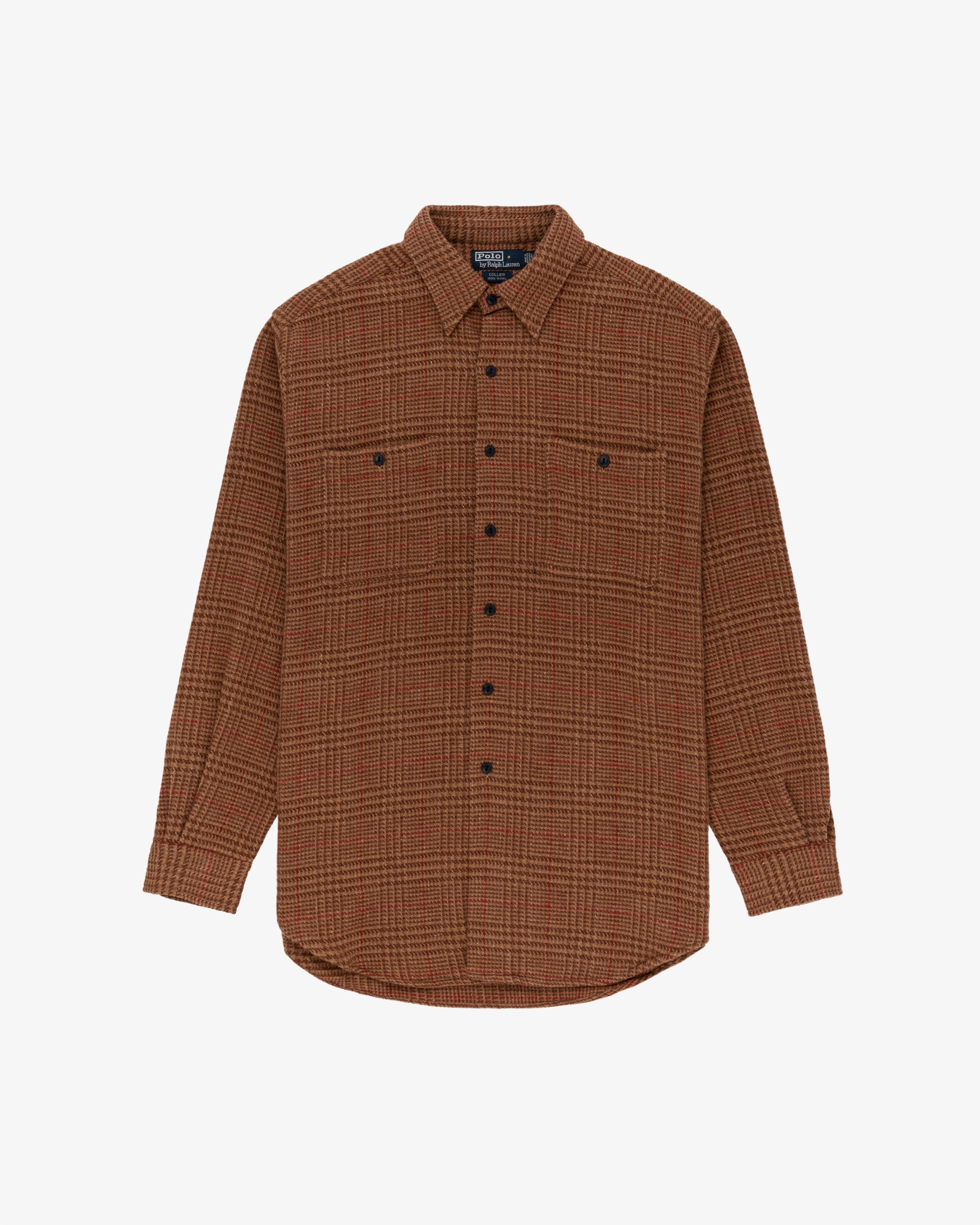 Vintage Polo Houndstooth Wool Shirt
