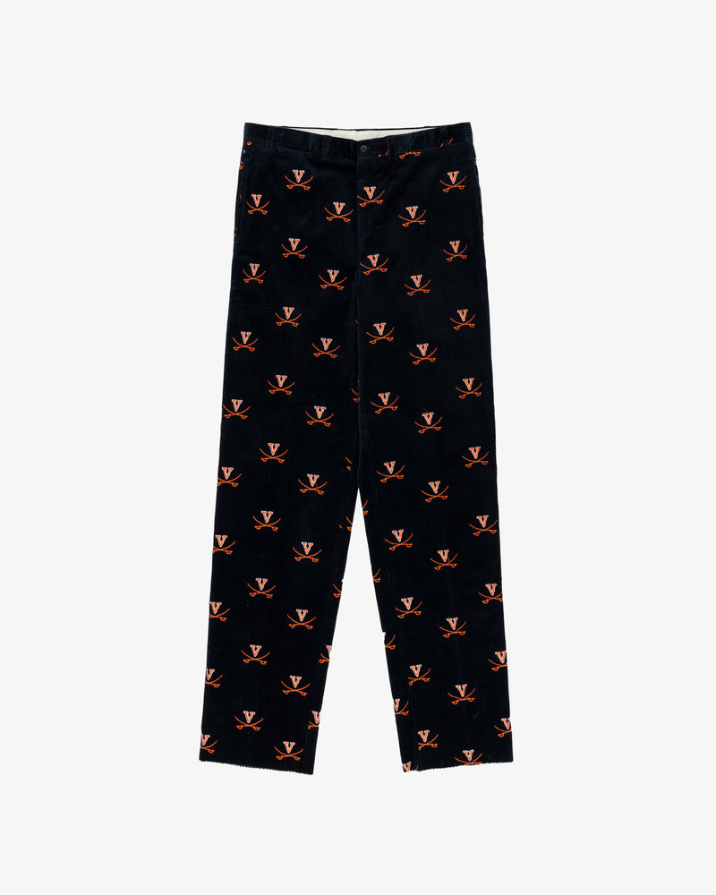 UVA Corduroy Embroidered Pants