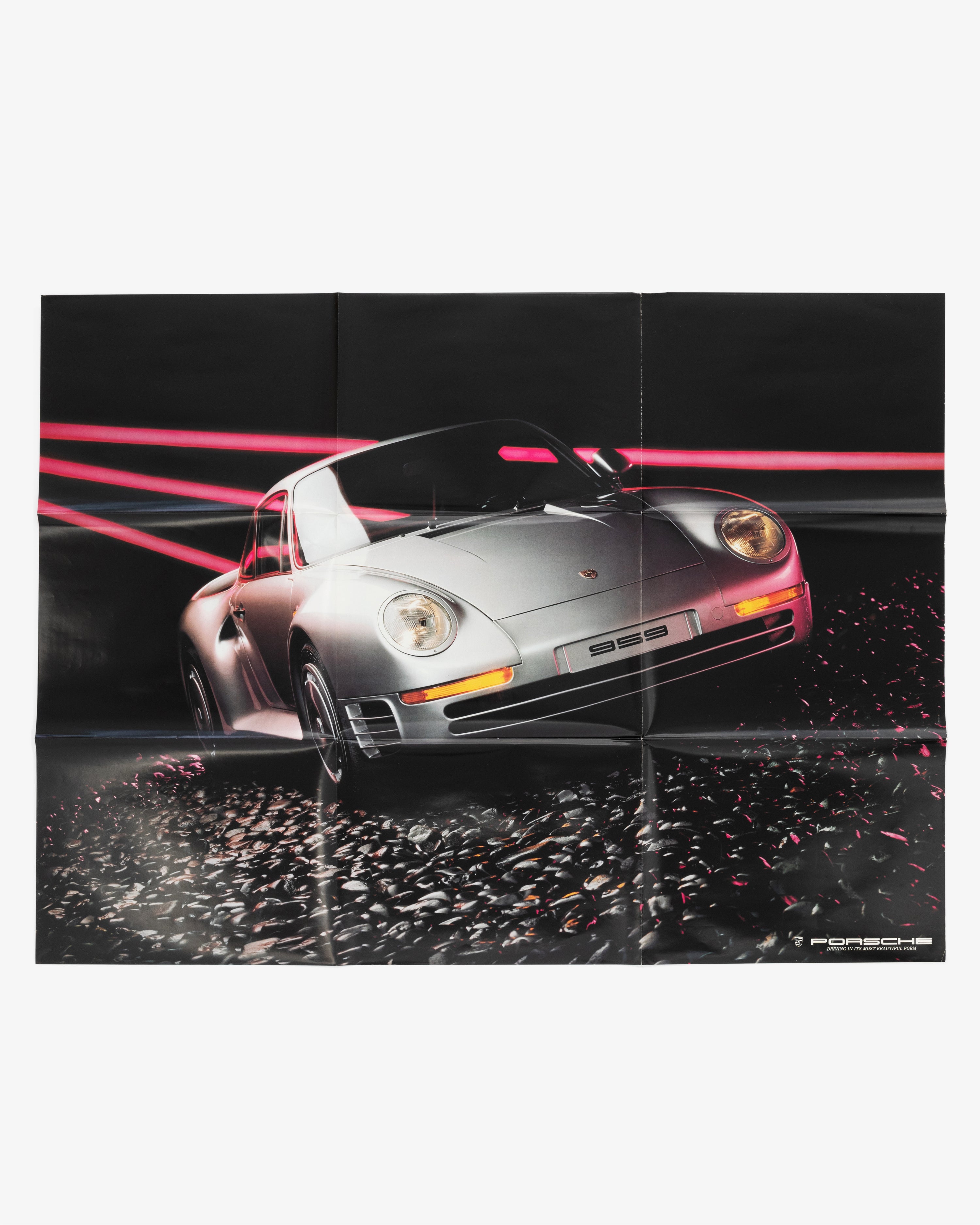 Original Double Sided Porsche Poster