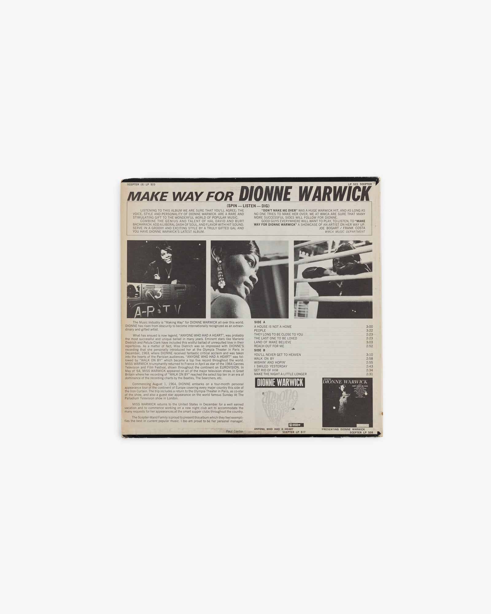 Dionne Warwick – Make Way for Dionne Warwick LP