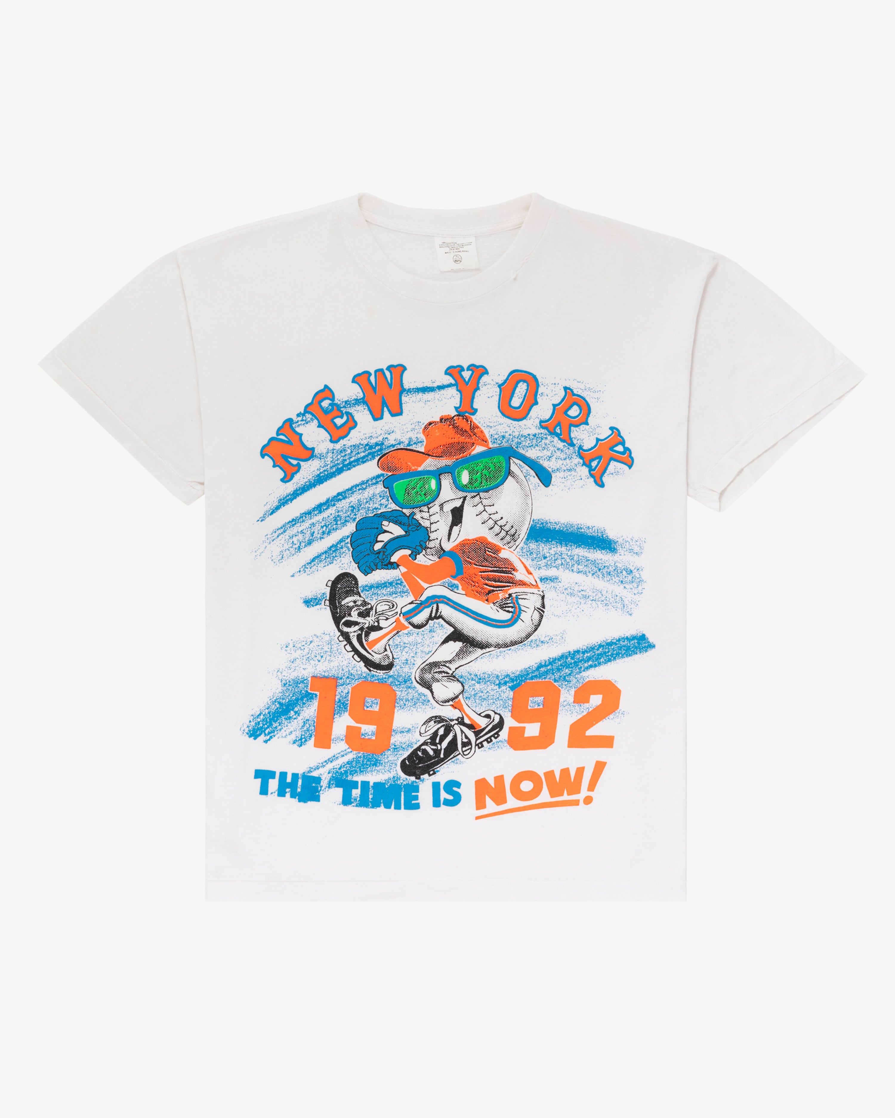 1992 'The Time is Now' New York Mets Graphic Tee