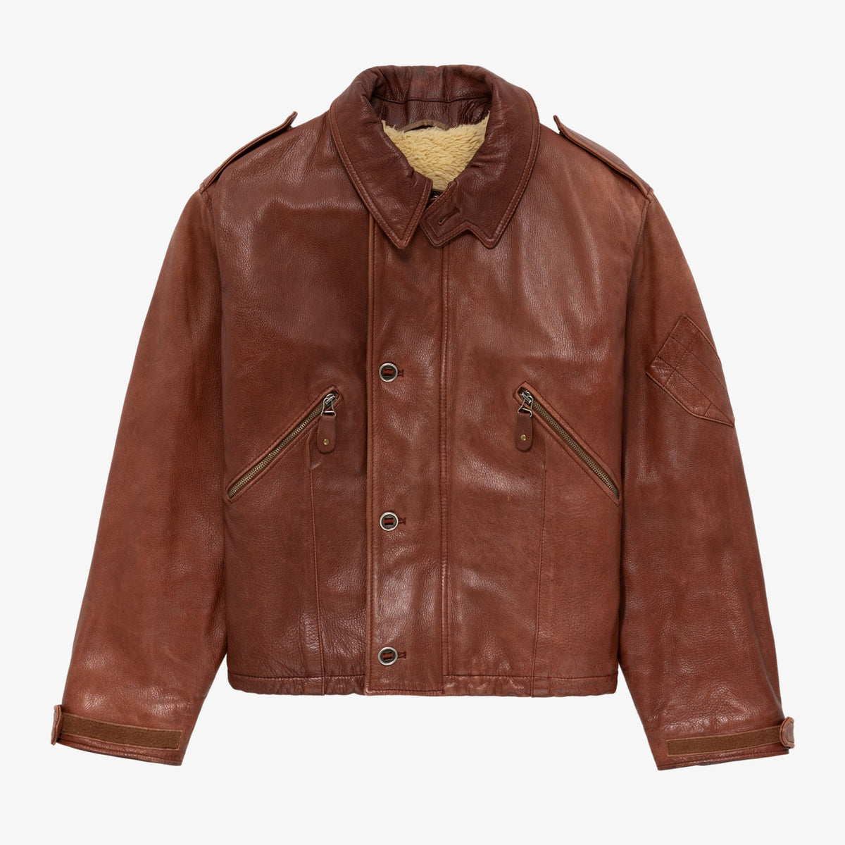 Giorgio Armani Leather Pilot Jacket