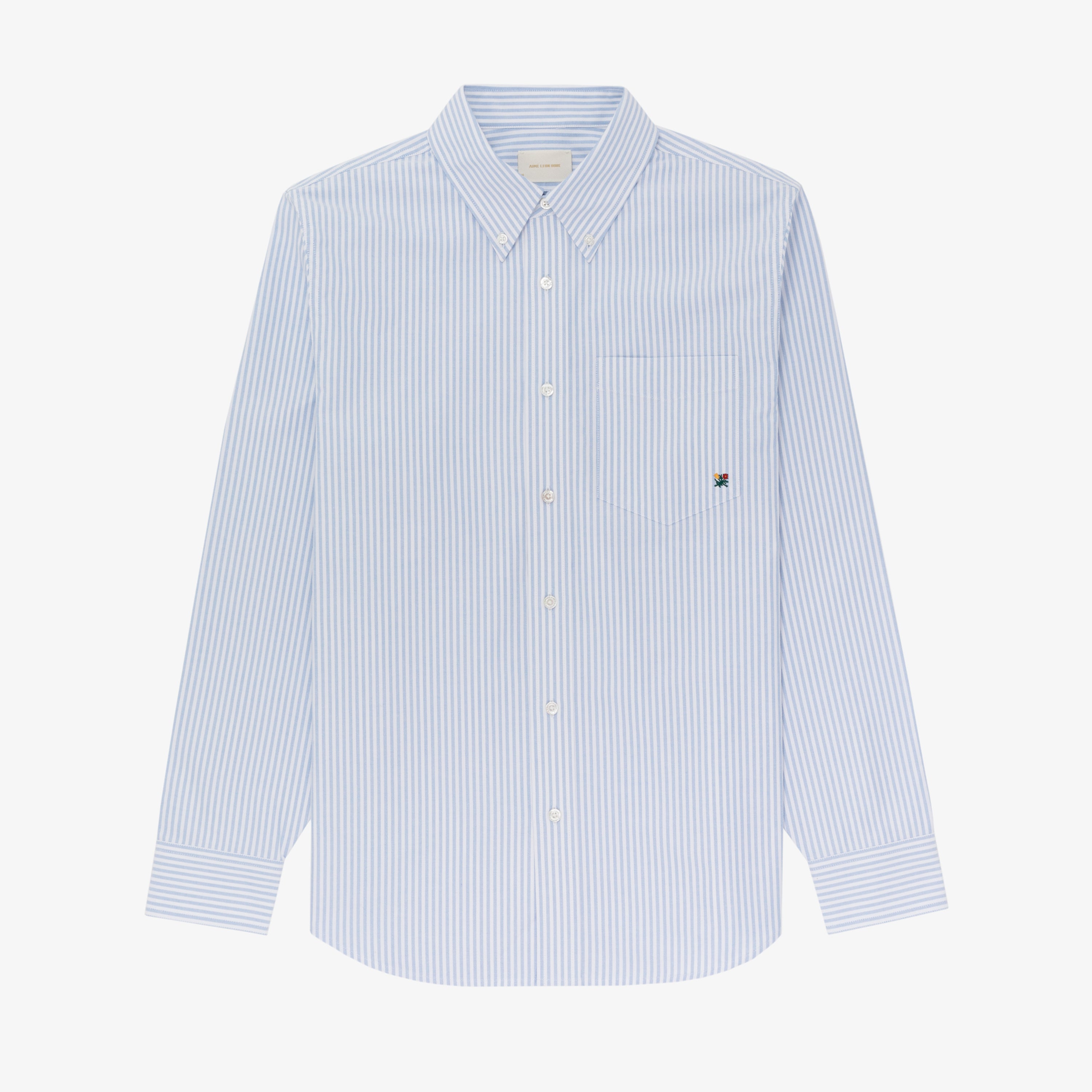 Striped Crest Oxford Shirt
